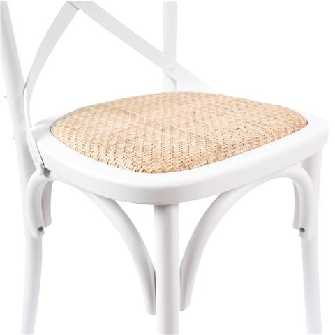 Urban Styling Aster Birch Rattan Dining Chair Set Wht 8pc - Peter's of Kensington
