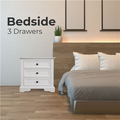 Urban Styling Celosia Bedroom Set White 3pc - Peter's of Kensington