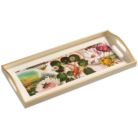 Whitelaw & Newton Waterlily Sandwich Tray Cream 20x45cm - Peter's of Kensington