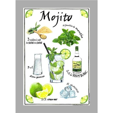 L'Ensoleillade - Tea Towel Mojito