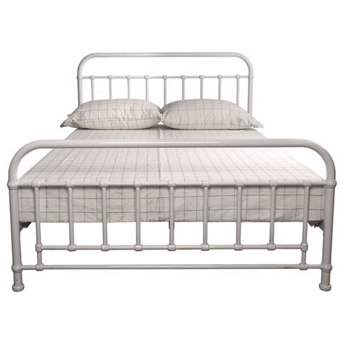 Urban Styling - Metallica Queen Size Bed Metal Frame White