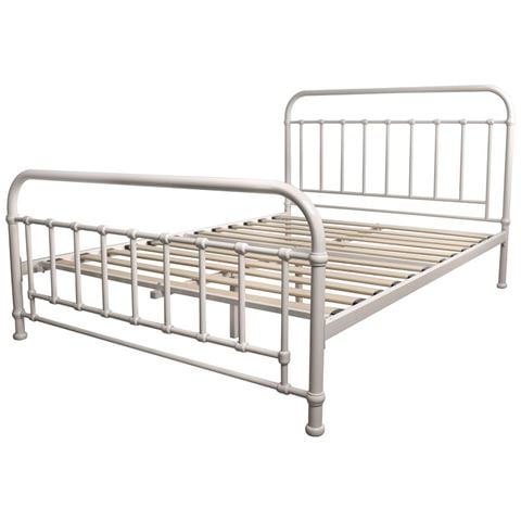 Urban Styling - Metallica Queen Size Bed Metal Frame White