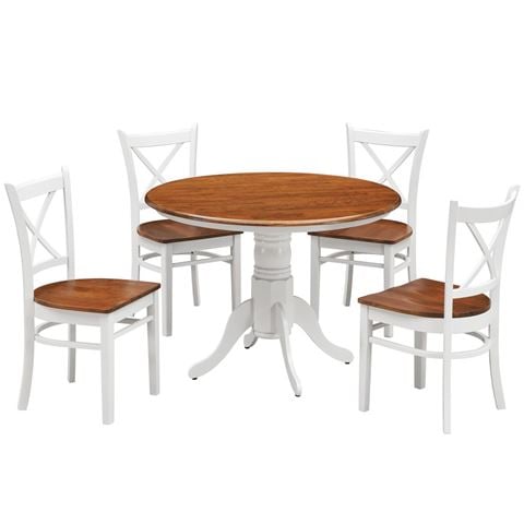 Urban Styling Lupin Dining Set White Oak 5pc - Peter's of Kensington