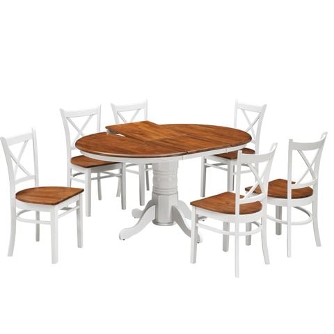 Urban Styling Lupin Dining Set White Oak 7pc - Peter's of Kensington