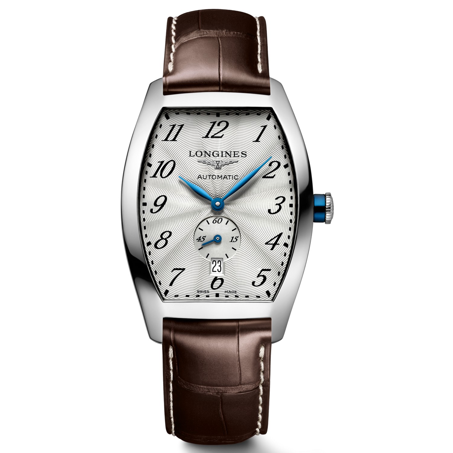 Longines Evidenza Watch w Silver Flinqu Face Auto 33.10x38.75mm