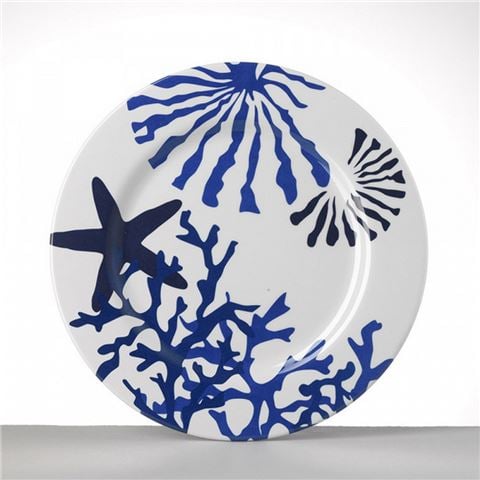 Mario Luca Giusti Corallo Plate Medium Blue 27cm - Peter's of Kensington