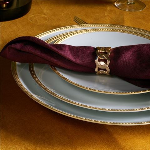 L'objet Cuban Link Gold Napking Ring Set 4pce - Peter's of Kensington