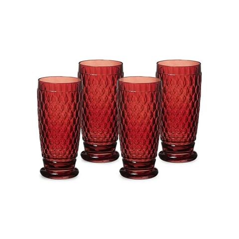 Villeroy & Boch Boston Red Highball Set 4pce - Peter's of Kensington
