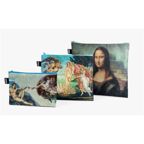LOQI Michelangelo Botticelli Da Vinci Collection Zip Pocket Set 3pce - Peter's of Kensington