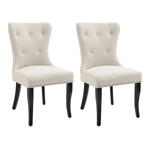 Cafe Lighting Lugano Dining Chair Set Natural 2pce - Peter's of Kensington