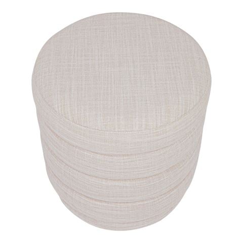 Cafe Lighting Demi Stool Off White Linen - Peter's of Kensington