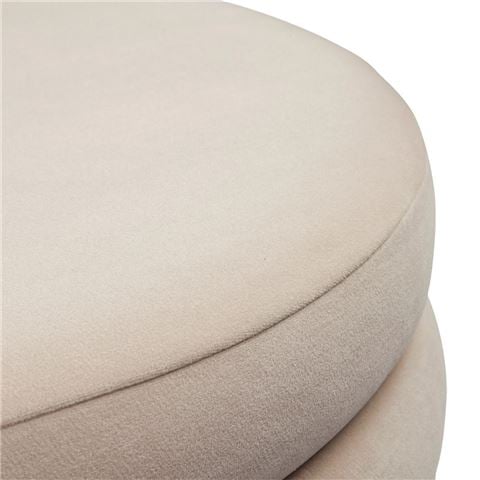 Cafe Lighting - Demi Storage Bench Ottoman Nude Velvet