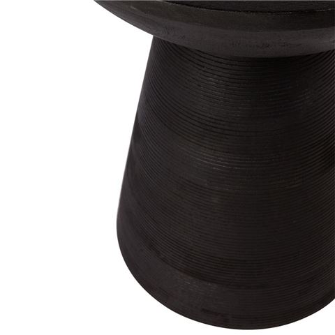 Cafe Lighting - Cayman Mango Wood Side Table Black