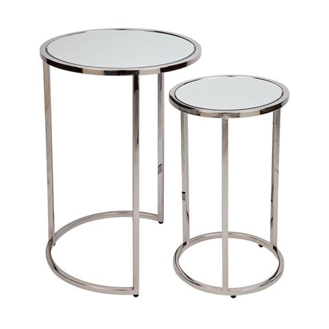 Cafe Lighting - Serene Nesting Side Tables Nickel