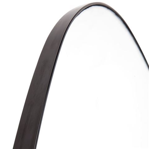 Cafe Lighting Pollock Wall Mirror Large Black - Peter's of Kensington