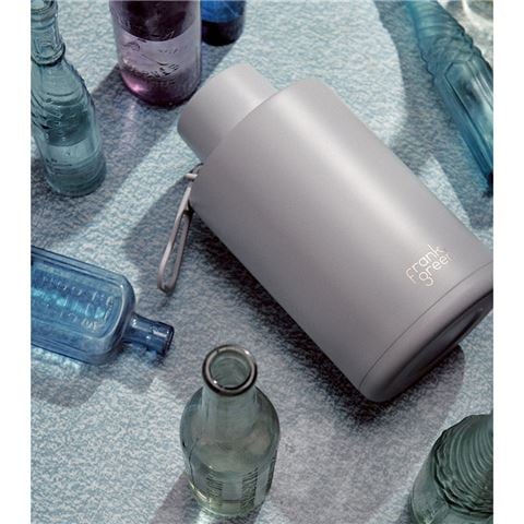 Frank Green - Ceramic Reusable Bottle w/Straw Lid Harbor Mist 2L