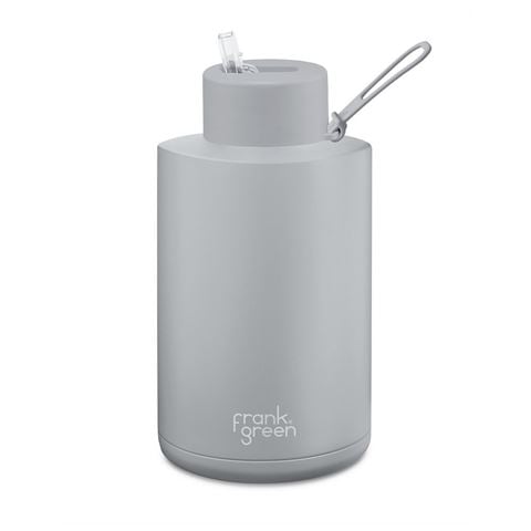 Frank Green - Ceramic Reusable Bottle w/Straw Lid Harbor Mist 2L