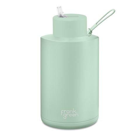 Frank Green Ceramic Reusable Bottle w/Straw Lid Mint Gelato 2L - Peter's of Kensington