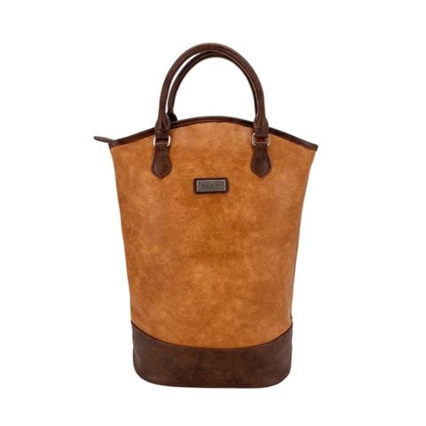 Sachi - Two Bottle Wine Tote Tan