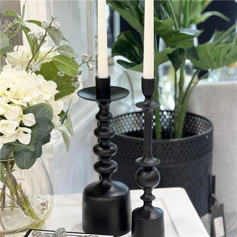 Flair Decor - Black Candle Holder 11x35cm