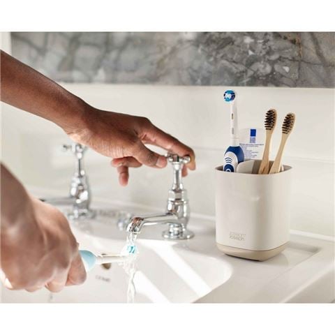 Joseph Joseph - EasyStore Toothbrush Caddy Ecru