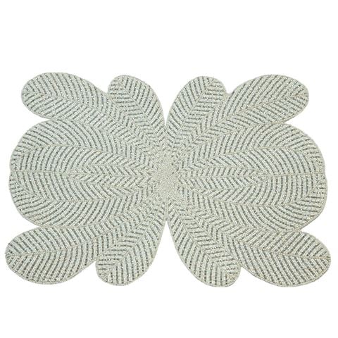 Luxe By Peter's - Butterfly Beaded Placemat Silver