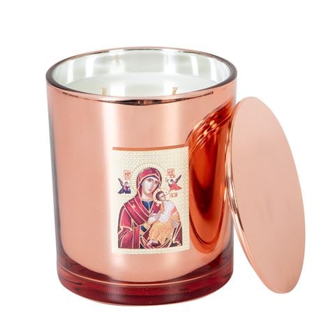 Candle Bar - Rose Gold Icon Candle Holy Mother & Child Livani
