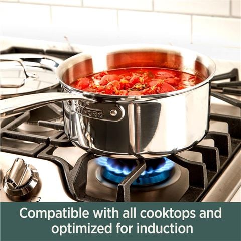 All-Clad - D5 5-Ply Stainless Steel Saucepan w/Lid 2.8L