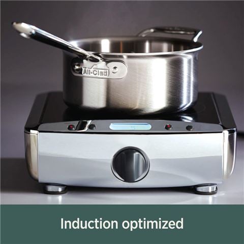 All-Clad - D5 5-Ply Stainless Steel Saucepan w/Lid 3.7L