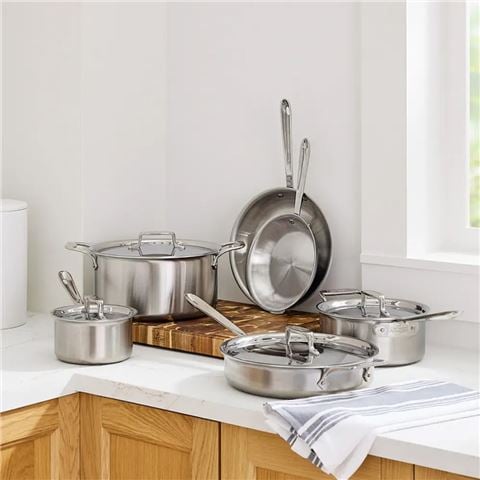 All-Clad D5 5-Ply Stainless Steel Cookware Set 6pce - Peter's of Kensington