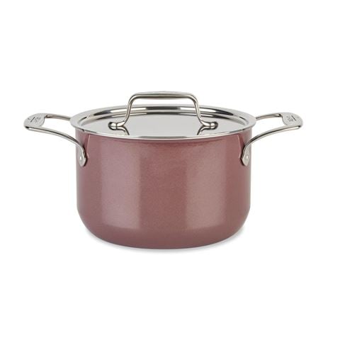 All-Clad Fusiontec Soup Pot Rose Quartz 3.7L - Peter's of Kensington