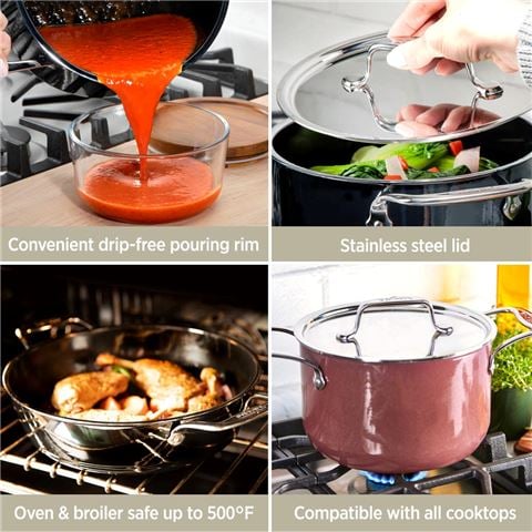 All-Clad - Fusiontec Stockpot Rose Quartz 6.5L