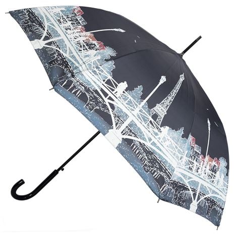 Guy de Jean Artist Bridge Sun Lux Pagode Umbrella Black - Peter's of Kensington