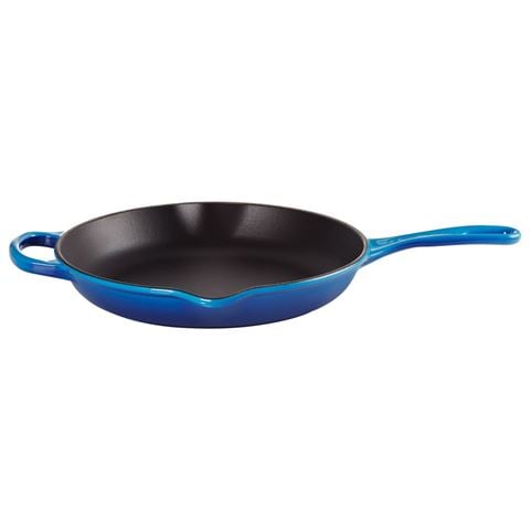 Le Creuset Signature Round Skillet Azure Blue 26cm - Peter's of Kensington