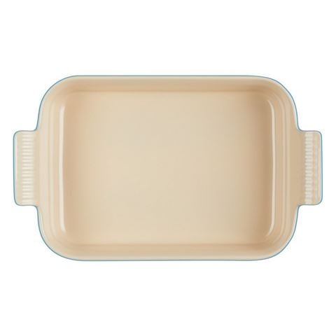 Le Creuset Heritage Rectangular Dish Azure Blue 26cm/2.4L - Peter's of Kensington