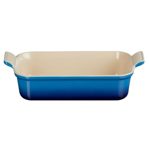 Le Creuset Heritage Rectangular Dish Azure Blue 26cm/2.4L - Peter's of Kensington