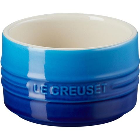 Le Creuset Stoneware Stackable Ramekin Azure Blue - Peter's of Kensington