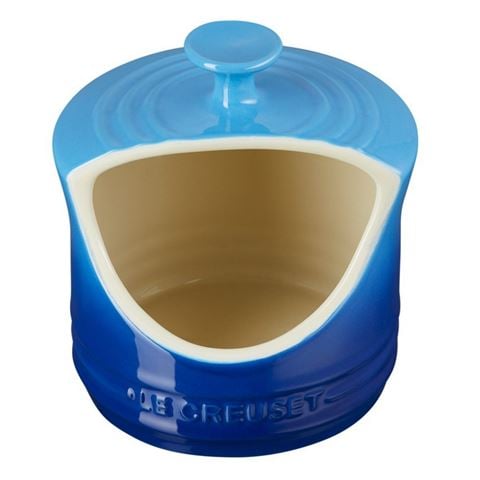 Le Creuset Stoneware Salt Pig Azure Blue 300ml - Peter's of Kensington