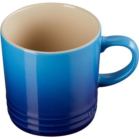 Le Creuset Stoneware Mug Azure Blue 350ml - Peter's of Kensington