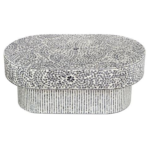 Design Arc Furniture Floral Mother Of Pearl Coffee Table - Peter's of Kensington