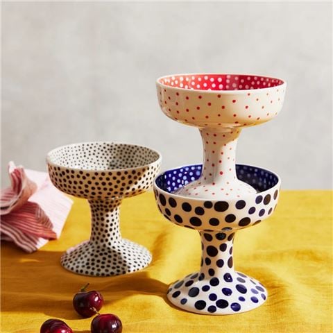 Jones & Co - Chino Blue Spot Coupe 12x12.5cm