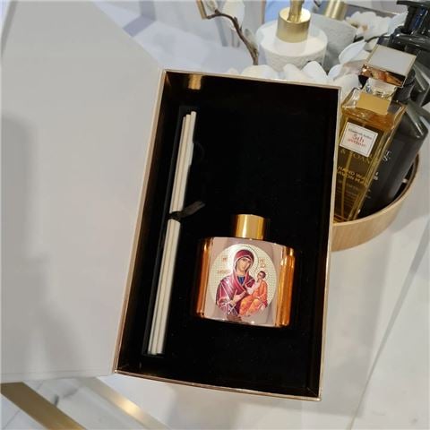 Candle Bar - Religious Icon Reed Diffuser Gift Set Livani Rose Gold 2pce