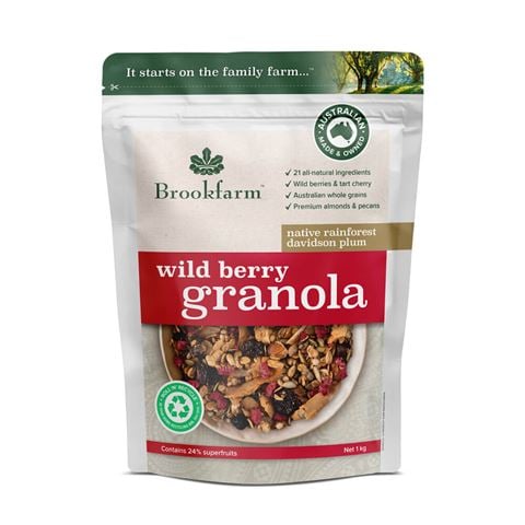 Brookfarm - Award-Winning Wild Berry Granola 1kg