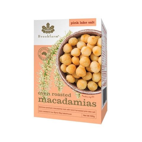 Brookfarm Oven Roasted Macadamia Nuts With Pink Lake Salt 100g - Peter's of Kensington