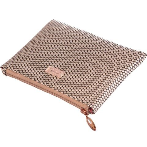 Serenade Leather - Cosmo Clutch Rose Gold