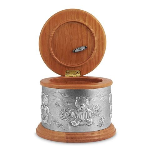 Royal Selangor - Teddy Bears' Picnic Pewter & Wood Music Box