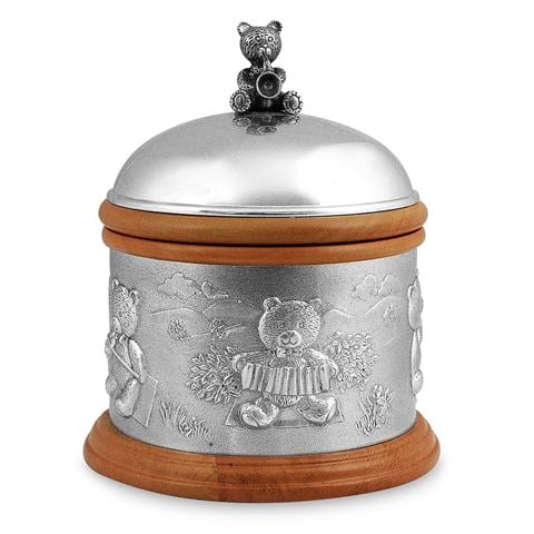 Royal Selangor - Teddy Bears' Picnic Pewter & Wood Music Box