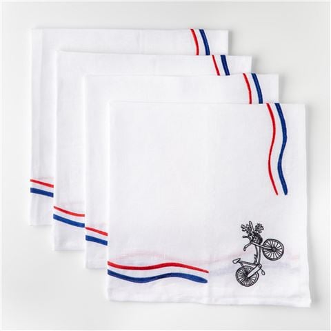 NO22 - Paris Bon Appetit Napkin Set 4pce