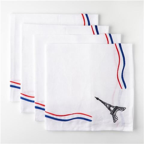 NO22 Paris Oui Oui Napkin Set 4pce - Peter's of Kensington