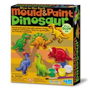 4M - Glow In The Dark Mould & Paint Dinosaur Kit 18pce